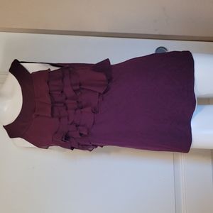 Maurice's Medium ruffle plum top